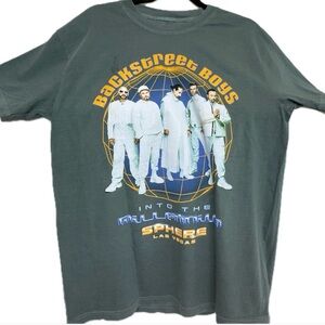 Backstreet Boys Green Into The Millennium Tee Large